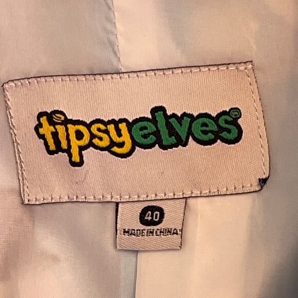 Tipsy Elves Winter Holiday Snowman 2 Piece Ugly Christmas Suit Size 40 - Picture 4 of 6